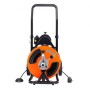 Drain Cleaner Machine Electric Drain Auger 100 FT x 1/2 In Auto Feed