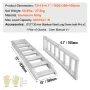 Aluminum Ramps, 8810 lbs, Heavy-duty Ramps with Top Hook Attaching End, Universal Loading Ramp for Motorcycle, Tractor, ATV/UTV,