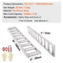 Aluminum Ramps, 1250lbs, Straight Ramp with Treads and Load Straps, Portable Loading Ramp for Motorcycles, ATVs, Trucks, Lawn Mo