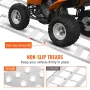 Aluminum Ramps, 1250lbs, Straight Ramp with Treads and Load Straps, Portable Loading Ramp for Motorcycles, ATVs, Trucks, Lawn Mo