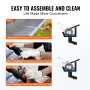 Gutter Brush, 120 Feet Total Length 4.33 inch Diameter Gutter Cleaning Tools, Ground-Level Gutter Brush Leaf Guard for 5 Inch Gu
