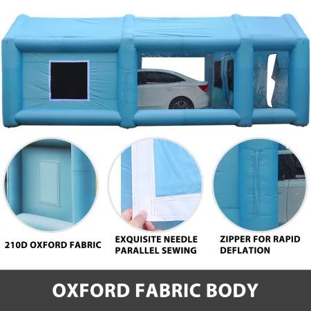Inflatable Tent 599.6 x 298.5 x 249.9 cm Inflatable Spray Booth Custom Tent Inflatable Paint Booth Tent Car Paint Booth Giant Wo