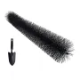 Gutter Brush, 80 Feet Total Length 4.33 inch Diameter Gutter Cleaning Tools, Ground-Level Gutter Brush Leaf Guard for 5 Inch Gut