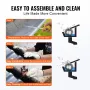 Gutter Brush, 60 Feet Total Length 5.25 inch Diameter Gutter Cleaning Tools, Ground-Level Gutter Brush Leaf Guard for 5 Inch Gut
