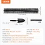 Gutter Brush, 60 Feet Total Length 5.25 inch Diameter Gutter Cleaning Tools, Ground-Level Gutter Brush Leaf Guard for 5 Inch Gut