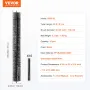 Gutter Brush, 30 Feet Total Length 4.33 inch Diameter Gutter Cleaning Tools, Ground-Level Gutter Brush Leaf Guard for 5 Inch Gut