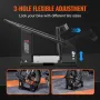 Motorcycle Wheel Chock, 816.5 kg Capacity Wheel Cradle Holder, Heavy-duty Steel Motorcycle Front Wheel Stand with 3 Adjustable