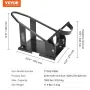 Motorcykelhjulchock, 816,5 kg kapacitetshjul vuggeholder