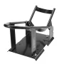 Motorcycle Wheel Chock, 816.5 kg Capacity Wheel Cradle Holder, Heavy-duty Steel Motorcycle Front Wheel Stand with 3 Adjustable
