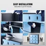 Metal Locker for Employees, 9 Doors Storage Cabinet with Card Slot, Employee Lockers with Keys, 66lbs Loading Capacity office St