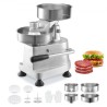 Commercial Burger Patty Maker, Hamburger Beef Patty Maker with 3 Convertible Mold(4/5/6-inch), Heavy Duty Stainless Steel