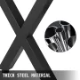 Metal Table Legs 15.7 x 15.5 Inch Black Table Legs Premium steel table legs with X-frame style Steel Bench Legs Country Style Ta