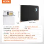 Magnetic Glass Whiteboard, Dry Erase Board 36"x24", Wall-Mounted Large White Glassboard Frameless, with Marker Tray, an Eraser a