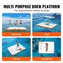 Oppustelig flydebro, 8 x 6FT oppustelig broplatform