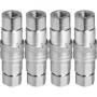 Hydraulic Quick Connect 1/2 Body with 1/2" NPT Thread Hydraulic Coupler 4 Pairs Hydraulic Coupling Quick Connect 45.5 L/min