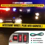 Siren Bundle 8 Tones Emergency Warning Siren, 200W, with PA Speaker MIC System Vehicle Siren Box Fit for Police, Ambulance, Fire