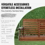 Wooden Porch Swing 5 ft, Patio bench swing for Courtyard & Garden, Upgraded 880 lbs Strong Load Capacity, Heavy Duty Swing Chair
