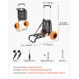 Beach Dolly with Big Wheels for Sand, 29.9" x 15.4" Cargo Deck, w/ 12" Solid Wheels, 165LBS Loading Capacity Folding Sand Cart &