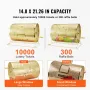 Raffle tromme, 14,8 x €21,26 tommer messingbelagt