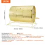 Raffle tromme, 14,8 x €21,26 tommer messingbelagt