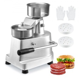 Commercial Burger Patty Maker, 100 mm/4 tommer hamburger Oksekød Patty Maker, Heavy Duty Food Grade Rustfri stål skål Burger