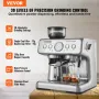 Espresso -maskine med slibemaskine 15 bar semi automatisk