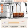 Espresso -maskine med slibemaskine 15 bar semi automatisk