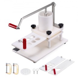 Commercial Burger Patty Maker, 3 Convertible Mold (2/4/5-tommer) Manual Beef Patty Maker, 1,5 kg storkapacitet Hopper Hamburger