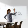 Magnetisk glas tavle, tørt sletningskort 72 "x36", vægmonteret