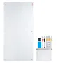 Magnetic Glass Whiteboard, Dry Erase Board 72"x36", Wall-Mounted Large White Glassboard Frameless, with Marker Tray, an Eraser a
