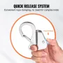 Boat Anchor Hook, 304 Stainless Steel Slide Anchor, Knotless Anchor System with Quick Release, Boat Anchor Hook Clips for 3/8" -