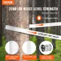 Polyester Pull Tape, 5/8" x 318' Mule Tape Flat Rope, 2200 lbf Tensile Capacity, Printed Webbing Cable Pulling Tape for Packagin