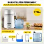 Pure Water Distiller 4L Stainless Steel Inner Water Distillation 750W Water Purifier Filter Water Distillers Machine with Collec
