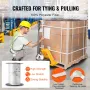 Polyester pull tape, 5/8 "x 108 'muldyr tape fladt reb, 2200