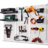 Pegboard Wall Organizer 48" x 32", 495LBS Loading Garage Metal Pegboard Organizer Wall Mount, 37PCS Tool Storage Kit with 3 Peg