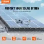 20 x 3048 cm Solar Panel Bird Guard Critter Guard Roll Kit 70pcs Fasteners
