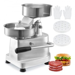 Commercial Burger Patty Maker, 150mm/6inch Hamburger Beef Patty Maker, Heavy Duty Food-Grade Stainless Steel Bowl Burger Press