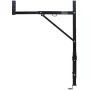 Truck Rack, 19-34inch Extendable Truck Ladder Rack, 38.6"-43.6" Adjustable Height, 250 lbs Capacity Steel Ladder Rack for Truck,