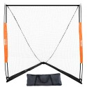 Lacrosse Goal, 6' x 6' Lacrosse Net, Portable Lacrosse Goal with Carry Bag, Fiberglass Rod Backyard Lacrosse Training