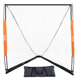 Lacrosse -mål, 6 'x 6' lacrosse net, bærbart lacrosse -mål med bærepose, glasfiberstang baghaven lacrosse træning