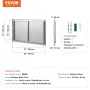 BBQ Access Door, 915x533 mm Double Outdoor Kitchen Door, Stainless Steel Flush Mount Door, Wall Vertical Door with Handles, for 