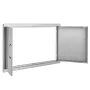 BBQ Access Door, 915x533 mm Double Outdoor Kitchen Door, Stainless Steel Flush Mount Door, Wall Vertical Door with Handles, for 