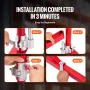 Electric Hoist Support Arm, 300 kg Max Load Capacity, Electric Hoist Holder Swing Arm with Pole, Steel Hoist Frame, 180° Swivel 
