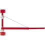 Electric Hoist Support Arm, 300 kg Max Load Capacity, Electric Hoist Holder Swing Arm with Pole, Steel Hoist Frame, 180° Swivel 