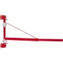 Electric Hoist Support Arm, 300 kg Max Load Capacity, Electric Hoist Holder Swing Arm with Pole, Steel Hoist Frame, 180° Swivel 