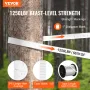 Polyester Pull Tape, 1/2" x 528' Mule Tape Flat Rope, 1250 lbf Tensile Capacity, Printed Webbing Cable Pulling Tape for Packagin