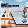 15 x 3048 cm Solar Panel Bird Guard, Critter Guard Roll Kit with 100pcs Aluminum Alloy Fasteners, Solar Panel Guard with Rust-pr