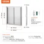 BBQ Access Door, 790x790 mm Double Outdoor Kitchen Door, Stainless Steel Flush Mount Door, Wall Vertical Door with Handles, for