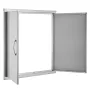 BBQ Access Door, 790x790 mm Double Outdoor Kitchen Door, Stainless Steel Flush Mount Door, Wall Vertical Door with Handles, for