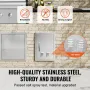 356x508 mm BBQ Island Access Door Outdoor Kitchen Door Rustfrit